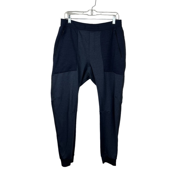 Lululemon Textured Tech Jogger Black Cadet Blue - Picture 1 of 5